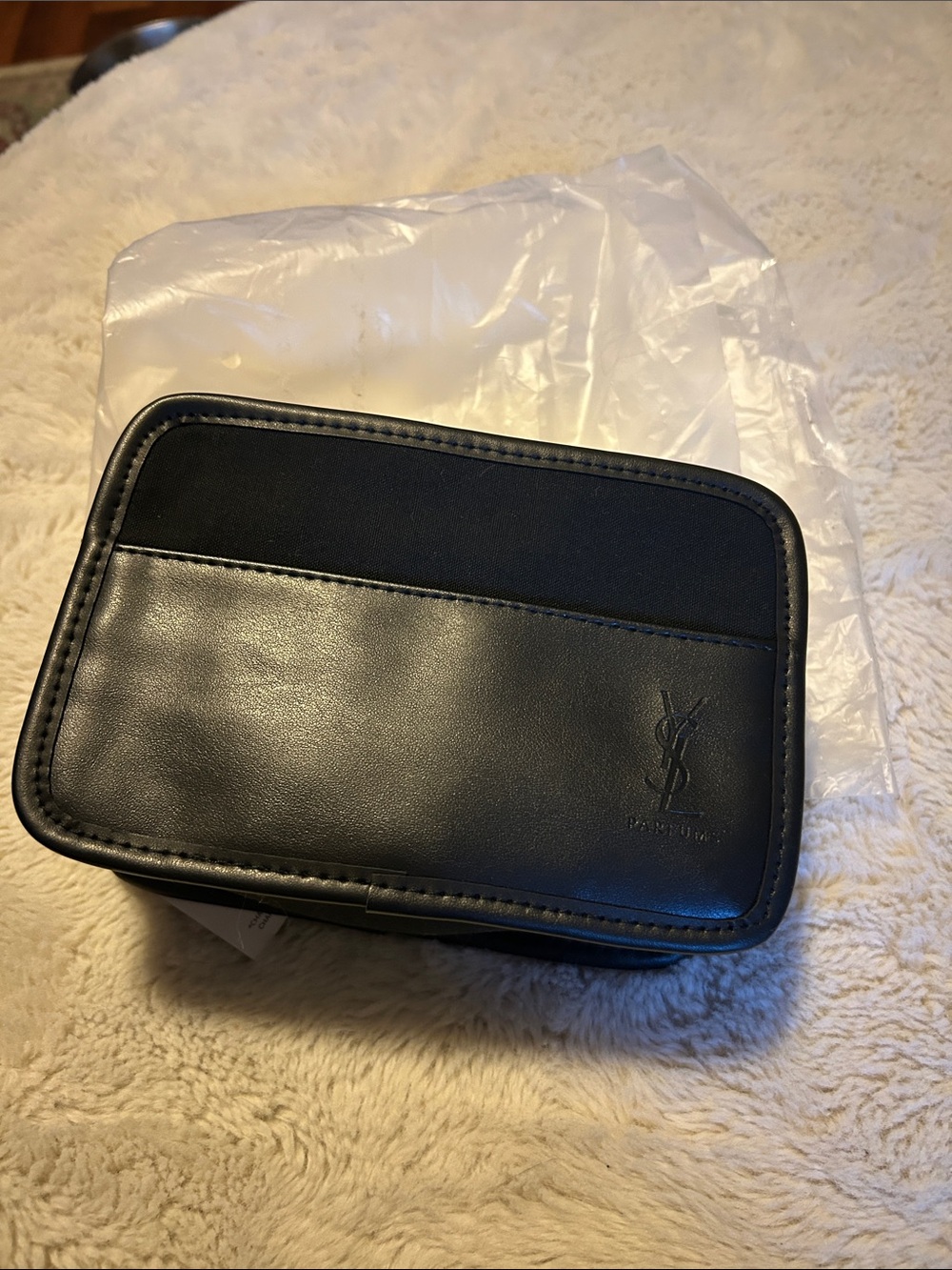 Yves Saint Laurent Black Toiletry Case NWT Make-Up Bag YSL Parfums